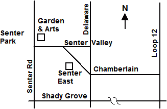 Map to Irving dance locations